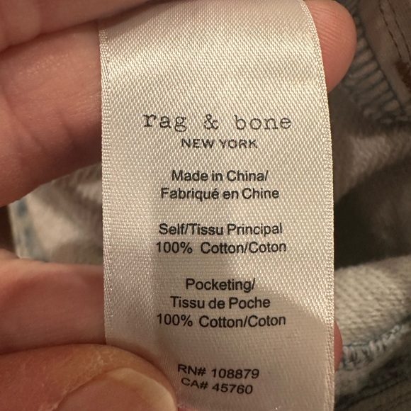 Cropped Miramar Sofie Wide-Leg Jeans Rag & Bone Women's 25 - Picture 6 of 11